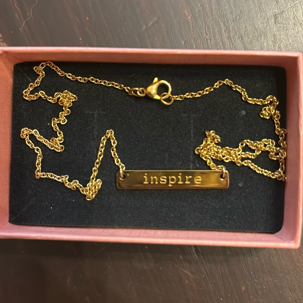 Jook & Nona “Inspire” Tag Necklace